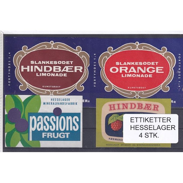 Etiketter - Hesselager 4 Stk.