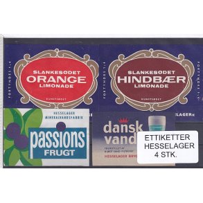 Etiketter - Hesselager 4 Stk.