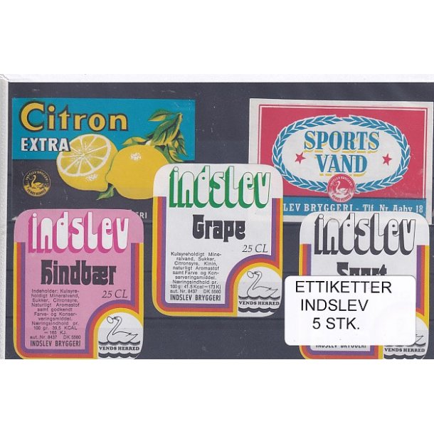 Etiketter - Indslev 5 Stk.
