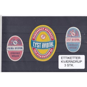 Etiketter - Kvrndrup 3 Stk.