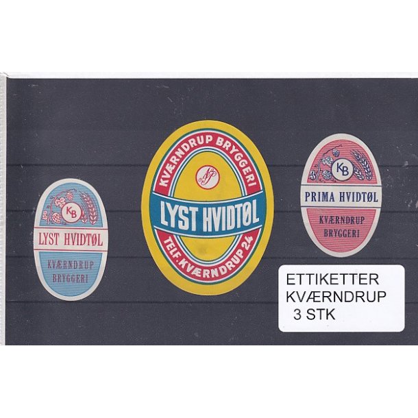 Etiketter - Kvrndrup 3 Stk.