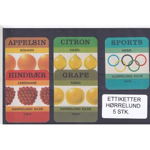 Etiketter - Hrrelund 5 Stk.