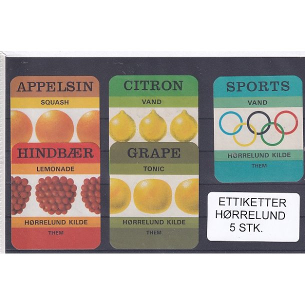 Etiketter - Hrrelund 5 Stk.