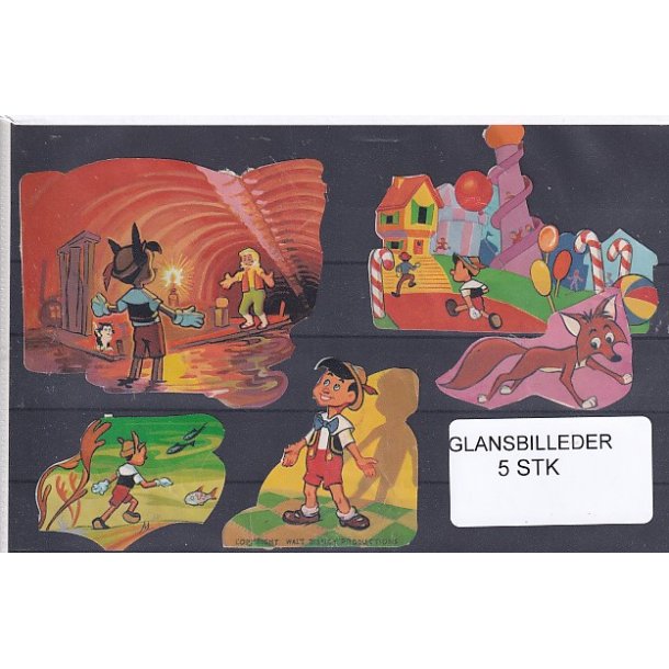 Glansbilleder - Disney - 5 Stk 