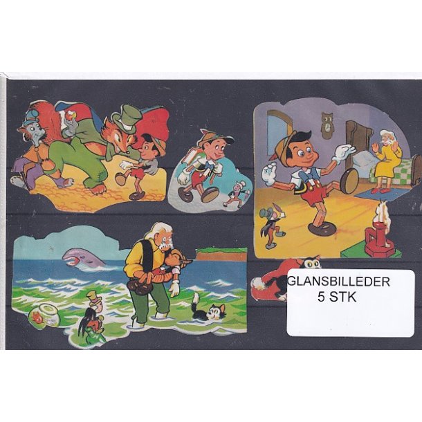 Glansbilleder - Disney - 5 Stk 