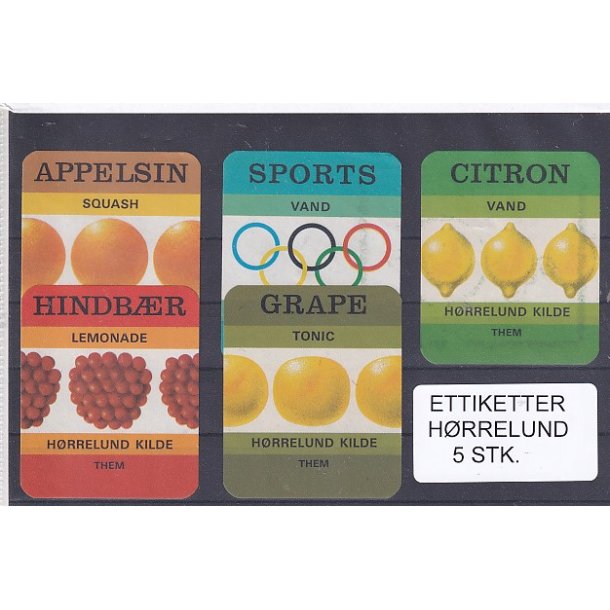 Etiketter - Hrrelund 5 Stk.