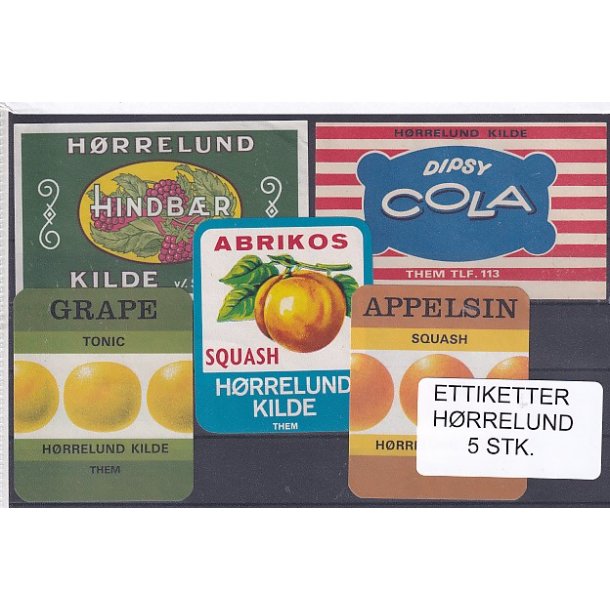 Etiketter - Hrrelund 5 Stk.