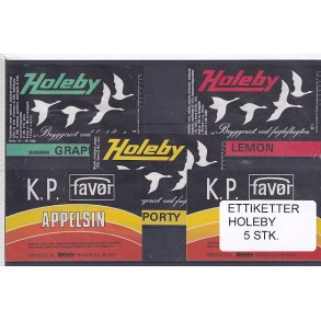 Etiketter - Holeby 5 Stk.