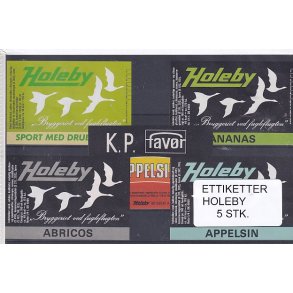 Etiketter - Holeby 5 Stk.
