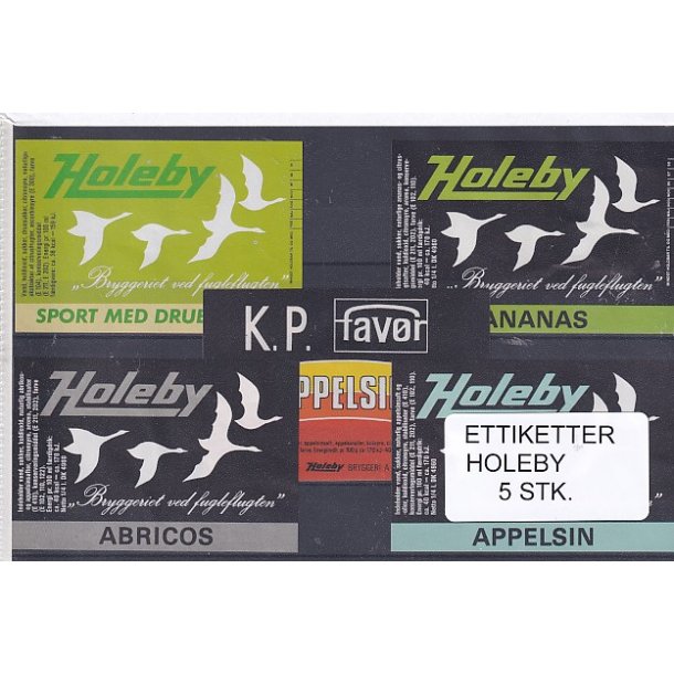 Etiketter - Holeby 5 Stk.