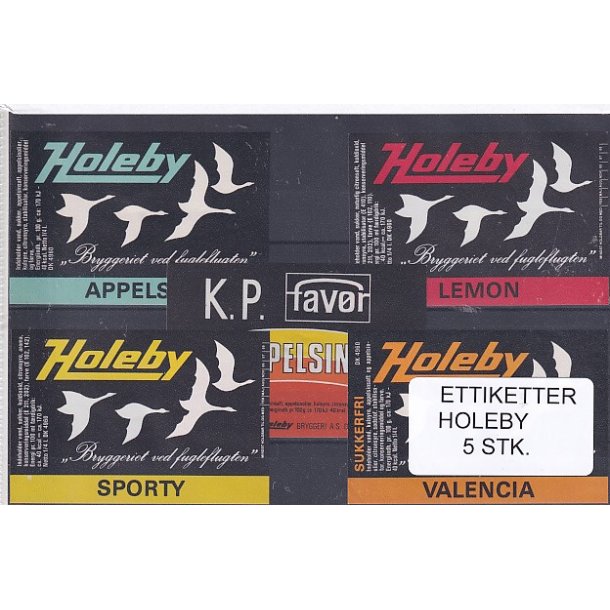 Etiketter - Holeby 5 Stk.
