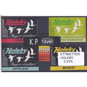 Etiketter - Holeby 5 Stk.