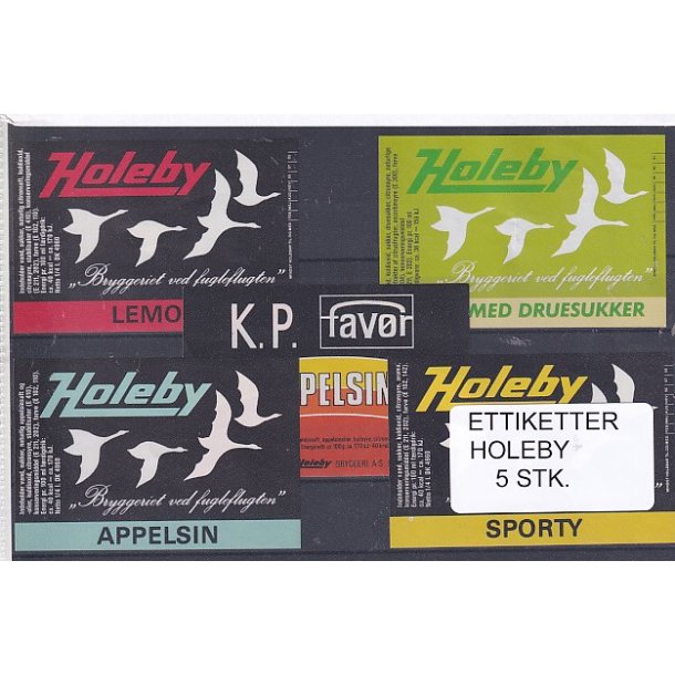 Etiketter - Holeby 5 Stk.