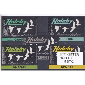 Etiketter - Holeby 5 Stk.