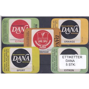 Etiketter - Dana 5 Stk.
