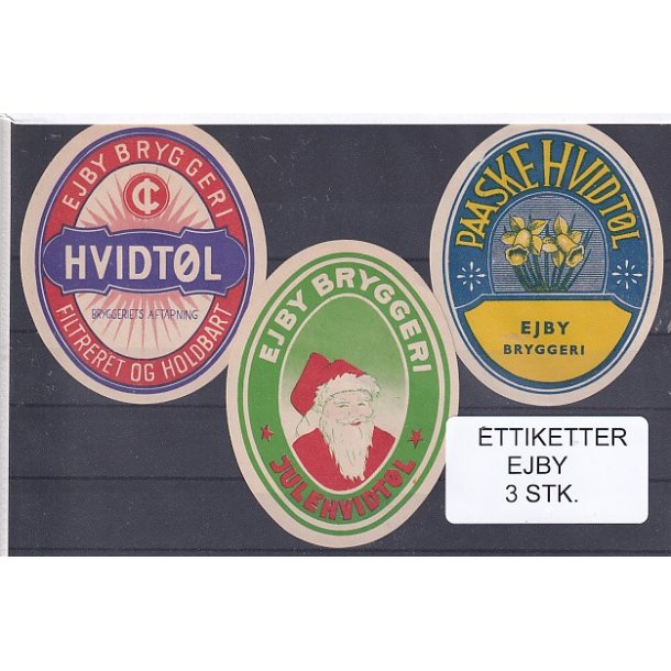 Etiketter - Ejby  3 Stk.