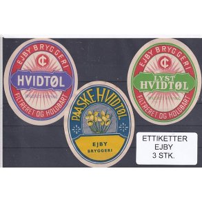 Etiketter - Ejby  3 Stk.