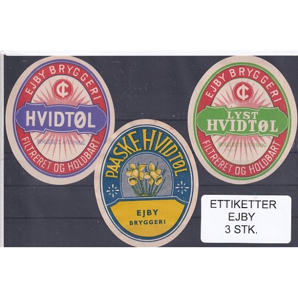 Etiketter - Ejby  3 Stk.