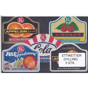 Etiketter - Gylling  5 Stk.