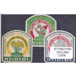 Etiketter - Gylling  3 Stk.