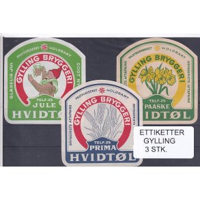 Etiketter - Gylling  3 Stk.