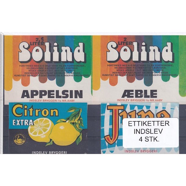 Etiketter - Indslev 4 Stk.