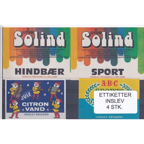 Etiketter - Indslev 4 Stk.
