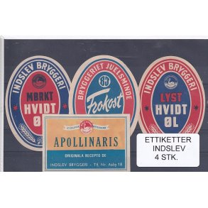 Etiketter - Indslev 4 Stk.