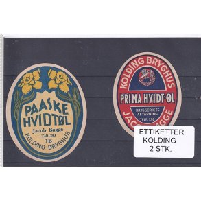 Etiketter - Kolding  2 Stk.