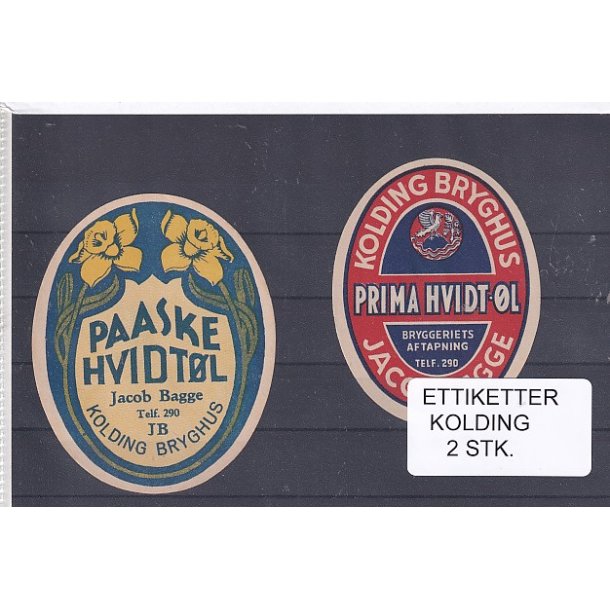 Etiketter - Kolding  2 Stk.