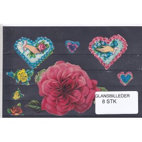 Glansbilleder - 8 Stk.