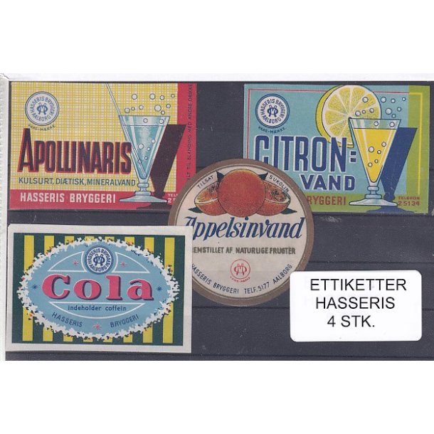 Etiketter - Hasseris - 4 Stk.