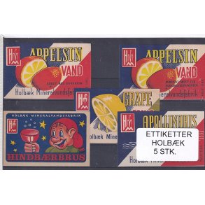 Etiketter - Holbk - 5 Stk.