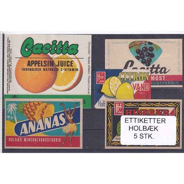 Etiketter - Holbk - 5 Stk.