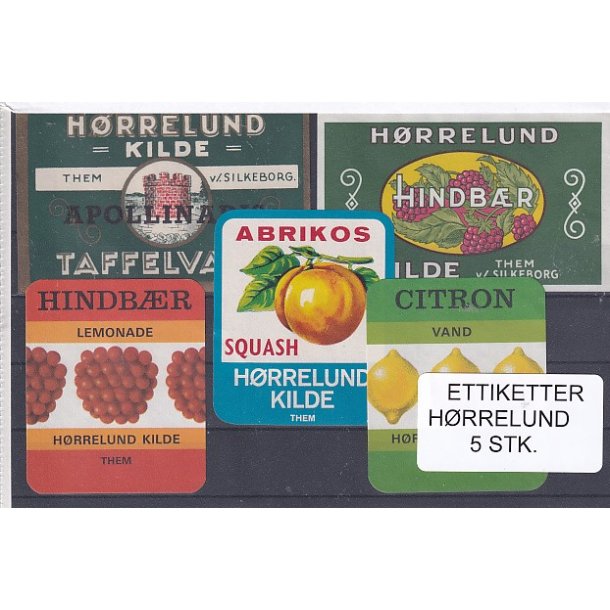 Etiketter - Hrrelund 5 Stk.