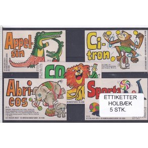 Etiketter - Holbk - 5 Stk.