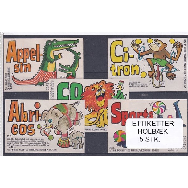 Etiketter - Holbk - 5 Stk.