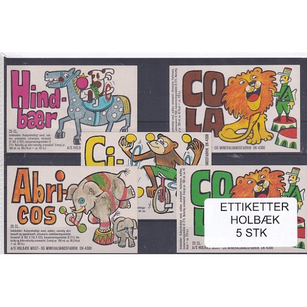 Etiketter - Holbk - 5 Stk.
