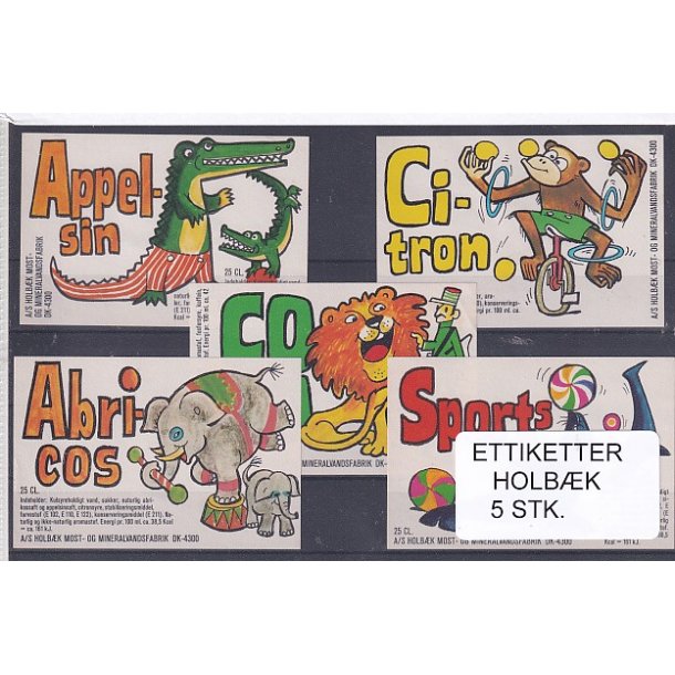 Etiketter - Holbk - 5 Stk.