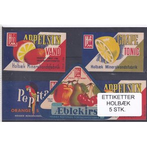 Etiketter - Holbk - 5 Stk.