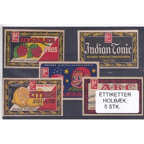 Etiketter - Holbk - 5 Stk.