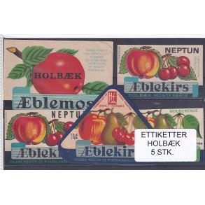 Etiketter - Holbk - 5 Stk.
