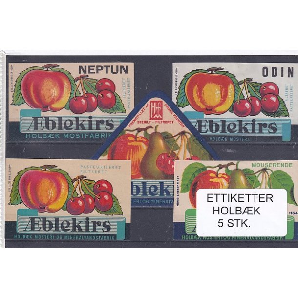 Etiketter - Holbk - 5 Stk.