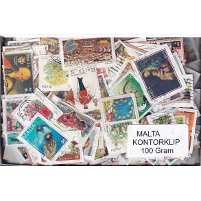 Malta 100 g. Kontorklip - Masser af Billedm�rker.