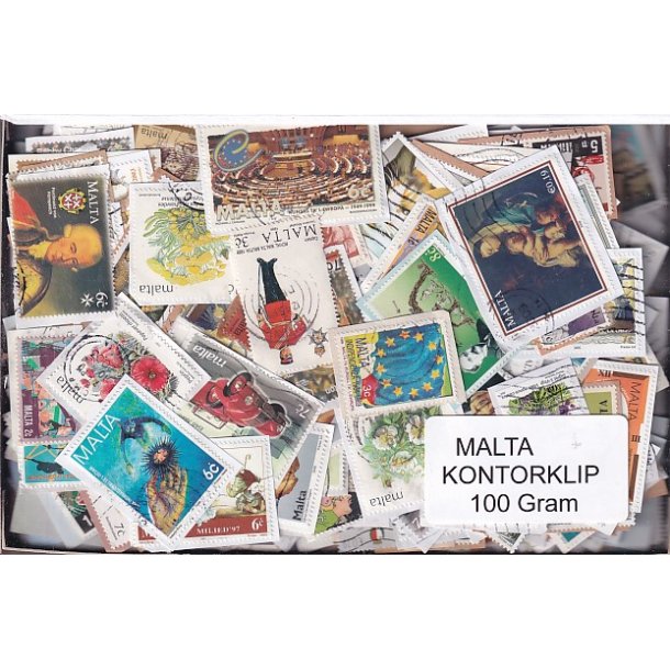 Malta 100 g. Kontorklip - Masser af Billedm�rker.