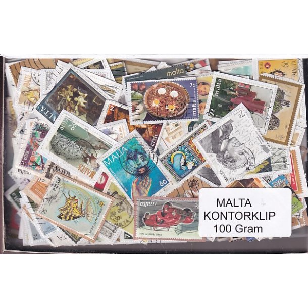 Malta 100 g. Kontorklip - Masser af Billedm�rker.