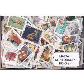 Malta 100 g. Kontorklip - Masser af Billedm�rker.