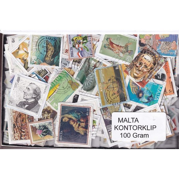 Malta 100 g. Kontorklip - Masser af Billedm�rker.