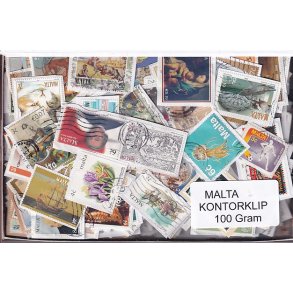 Malta 100 g. Kontorklip - Masser af Billedm�rker.