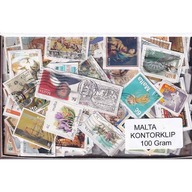 Malta 100 g. Kontorklip - Masser af Billedm�rker.